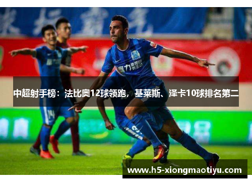 中超射手榜：法比奥12球领跑，基莱斯、泽卡10球排名第二